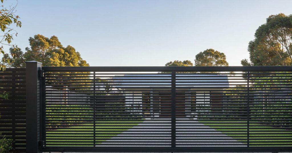 Louvered Cantilever Sliding Gates