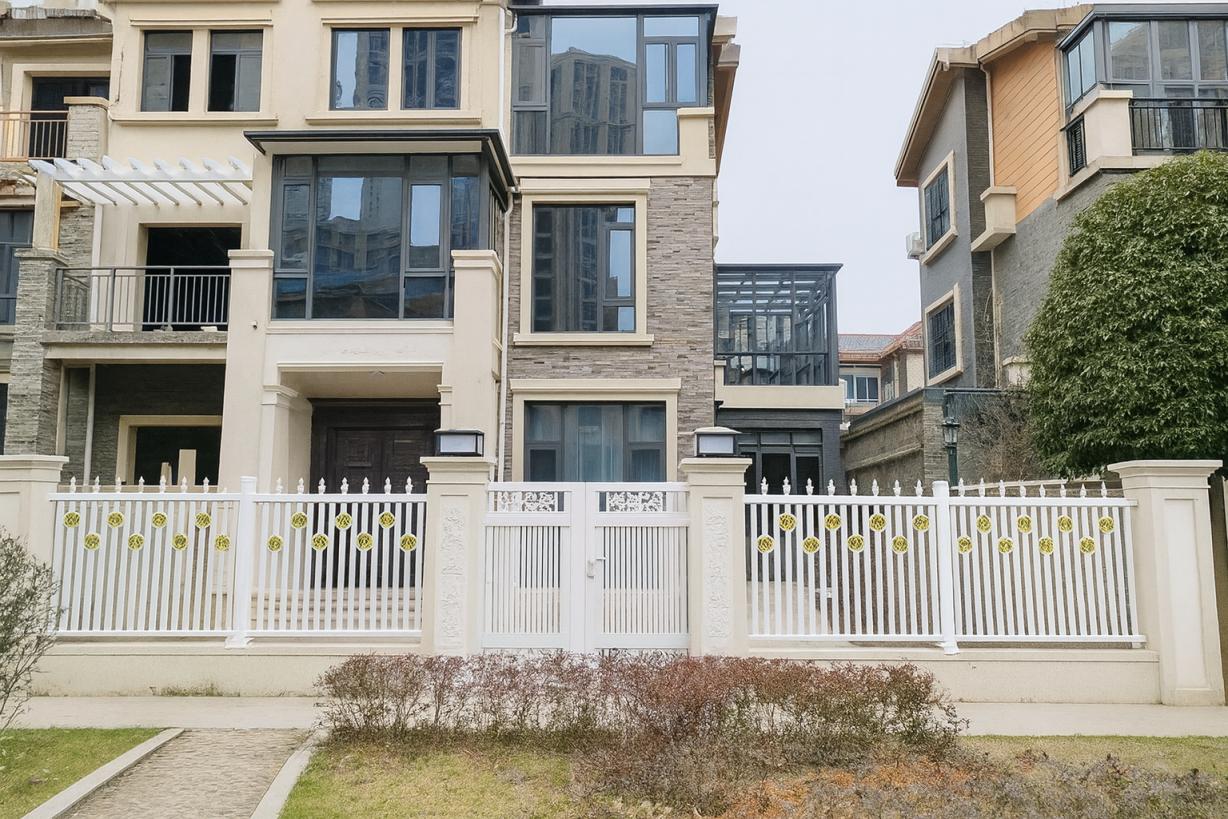 White Aluminum Fence