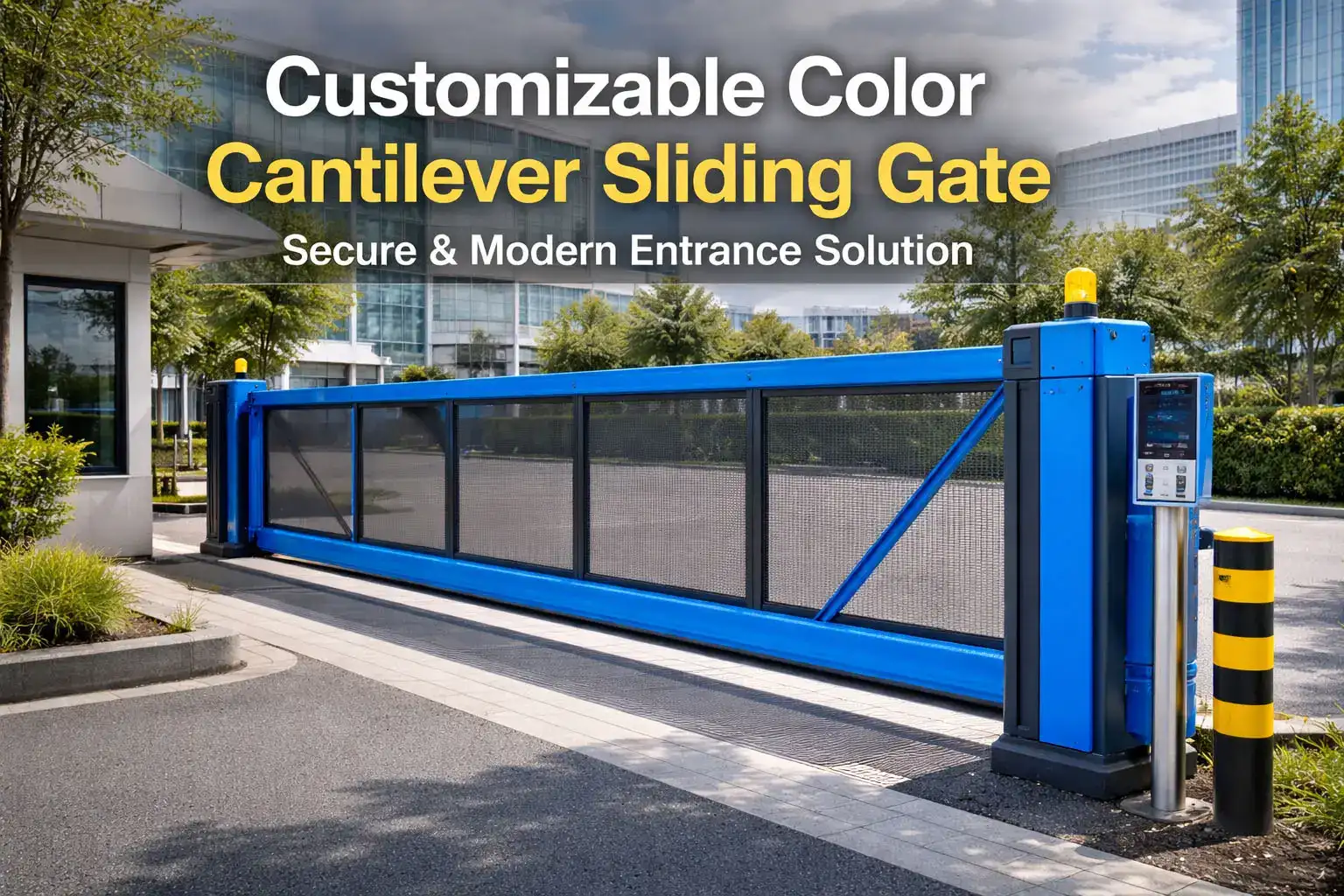 Customizable-Color-Cantilever-Sliding-Gate